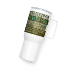 Rejoice in His Love: Zephaniah 3:17 Travel Mug With Handle (25 oz / 40 oz)