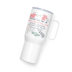 Fruitful Hands: Proverbs 31:31 Travel Mug With Handle (25 oz / 40 oz)