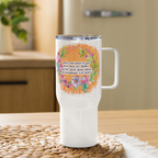 Grace & Peace Blooms: 2 Corinthians 1:2 Travel Mug With Handle (25 oz / 40 oz)