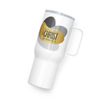 Empowered by Christ: Philippians 4:13 Travel Mug With Handle (25 oz / 40 oz)