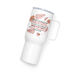 Renewed By The Spirit: Romans 12:2 Travel Mug With Handle (25 oz / 40 oz)