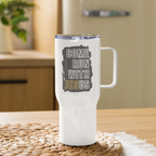 Come Run With Jesus Gold Travel Mug With Handle (25 oz / 40 oz)