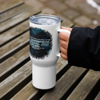 Light Of The World: John 8:12 Travel Mug With Handle (25 oz / 40 oz)