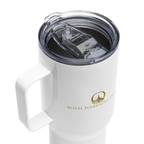 Rejoice in His Love: Zephaniah 3:17 Travel Mug With Handle (25 oz / 40 oz)
