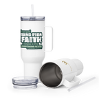 Stand Firm in Faith: 1 Corinthians 16:13-14 Travel Mug With Handle (25 oz / 40 oz)