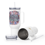 Fearless Woman: Proverbs 31:30 Travel Mug With Handle (25 oz / 40 oz)