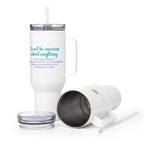 Prayer & Gratitude: Philippians 4:6 Travel Mug With Handle (25 oz / 40 oz)