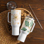 The Lord Is My Shepherd: Psalm 23:1 Travel Mug With Handle (25 oz / 40 oz)