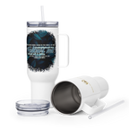 Light Of The World: John 8:12 Travel Mug With Handle (25 oz / 40 oz)