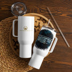 Light Of The World: John 8:12 Travel Mug With Handle (25 oz / 40 oz)