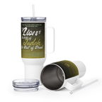 Lion of Judah & Root of David: Revelation 5:5 Travel Mug With Handle (25 oz / 40 oz)