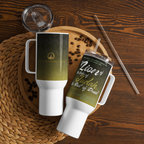 Lion of Judah & Root of David: Revelation 5:5 Travel Mug With Handle (25 oz / 40 oz)