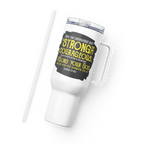 Be Strong & Courageous: Joshua 1:9 Travel Mug With Handle (25 oz / 40 oz)