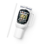Sword & Salvation: Ephesians 6:17 Travel Mug With Handle (25 oz / 40 oz)
