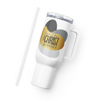 Empowered by Christ: Philippians 4:13 Travel Mug With Handle (25 oz / 40 oz)