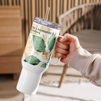 The Lord Is My Shepherd: Psalm 23:1 Travel Mug With Handle (25 oz / 40 oz)