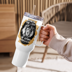 The Lion of Judah: Revelation 5:5 Travel Mug With Handle (25 oz / 40 oz)