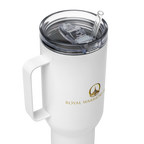 Stand Firm in Faith: 1 Corinthians 16:13-14 Travel Mug With Handle (25 oz / 40 oz)