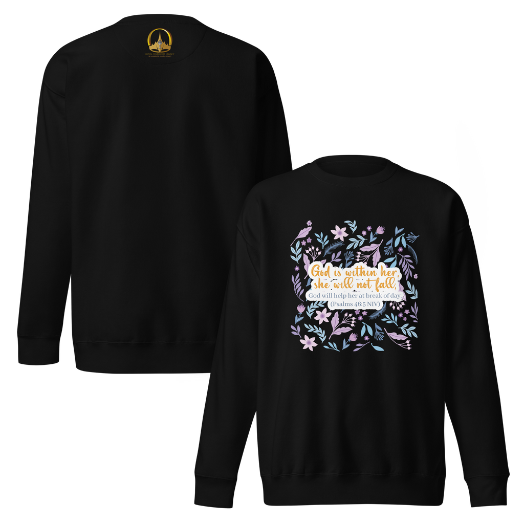 Unshakeable Faith: Psalms 46:5 Unisex Premium Sweatshirt