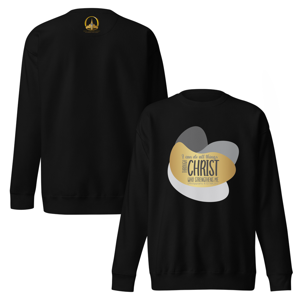 Empowered by Christ: Philippians 4:13 Unisex Premium Sweatshirt