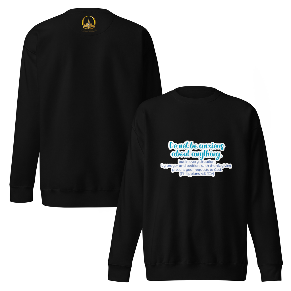 Prayer & Gratitude: Philippians 4:6 Unisex Premium Sweatshirt