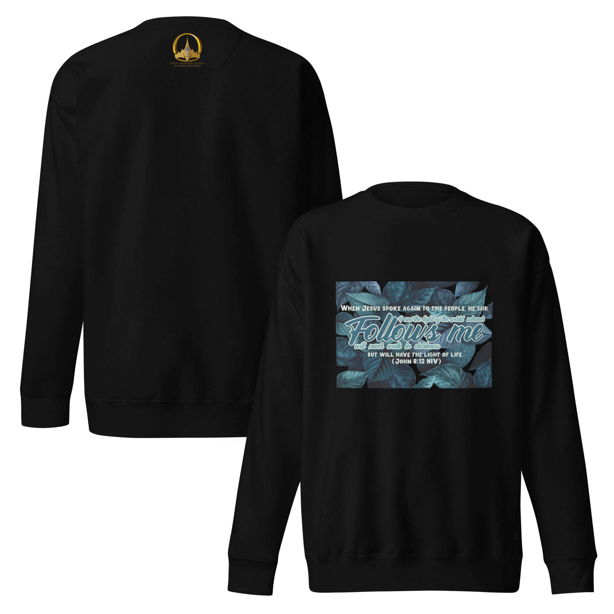 Light Of The World: John 8:12 Unisex Premium Sweatshirt