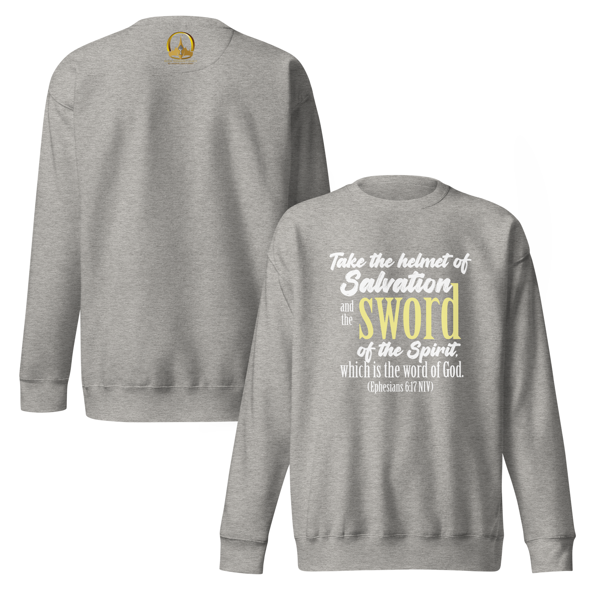 Sword & Salvation: Ephesians 6:17 Unisex Premium Sweatshirt