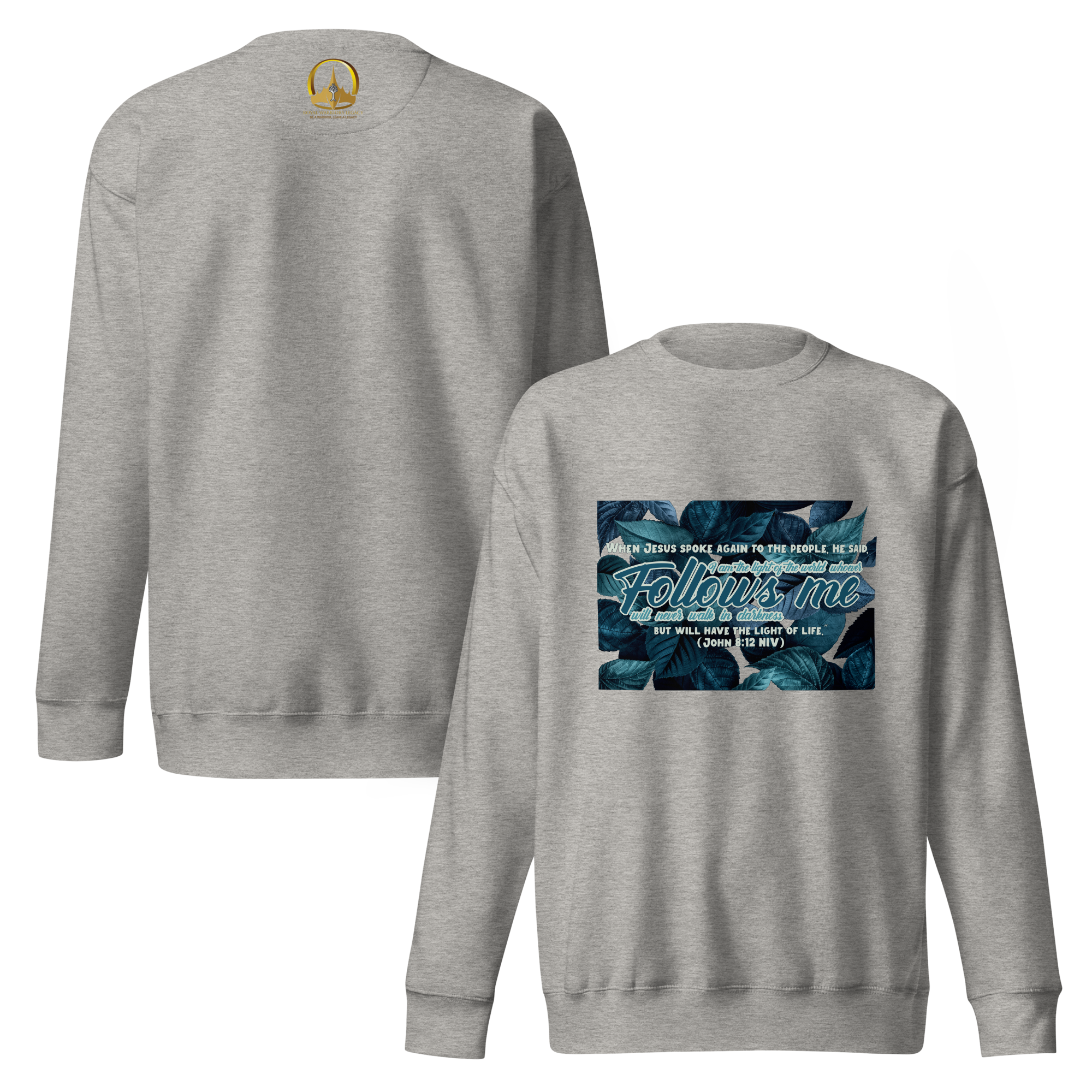 Light Of The World: John 8:12 Unisex Premium Sweatshirt