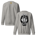 The Lion of Judah: Revelation 5:5 Unisex Premium Sweatshirt
