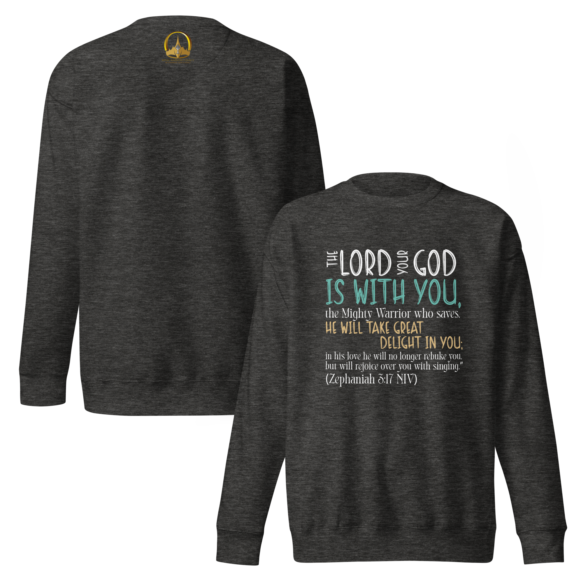 Rejoice in His Love: Zephaniah 3:17 Unisex Premium Sweatshirt