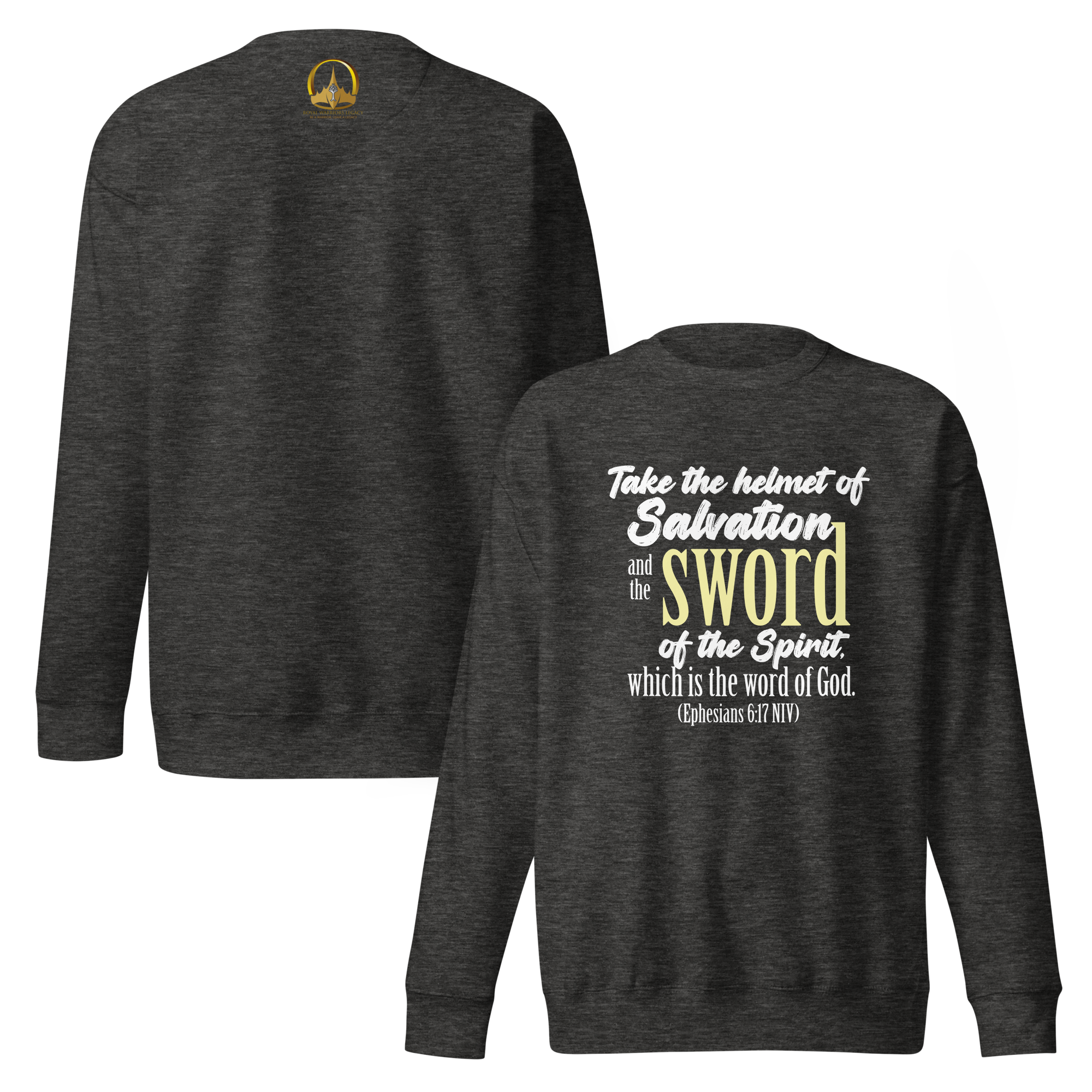 Sword & Salvation: Ephesians 6:17 Unisex Premium Sweatshirt