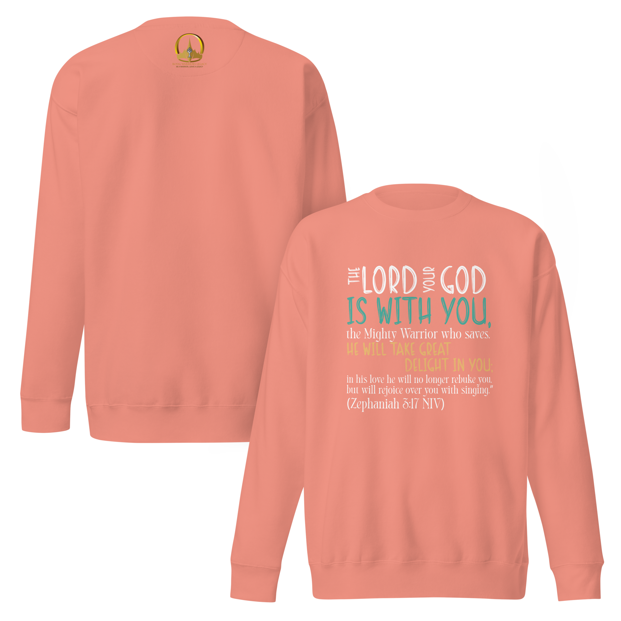 Rejoice in His Love: Zephaniah 3:17 Unisex Premium Sweatshirt