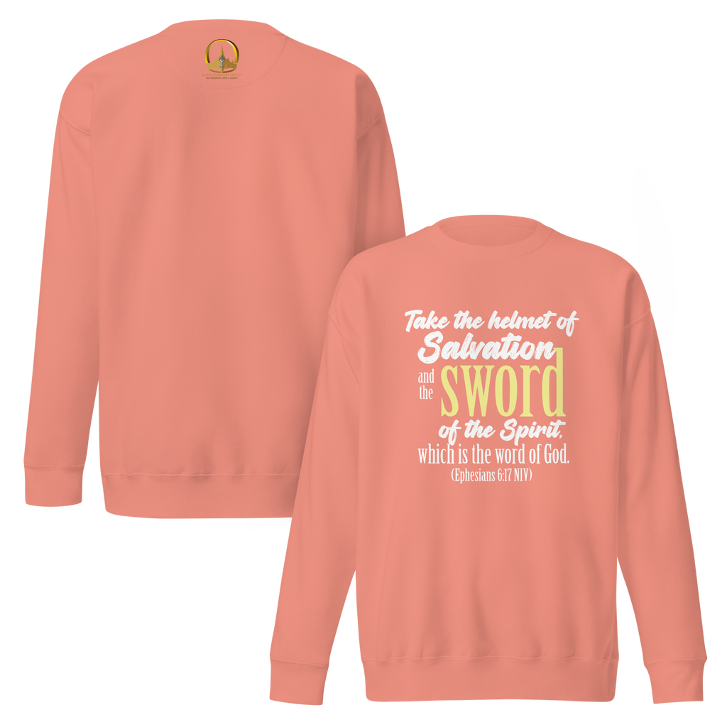Sword & Salvation: Ephesians 6:17 Unisex Premium Sweatshirt