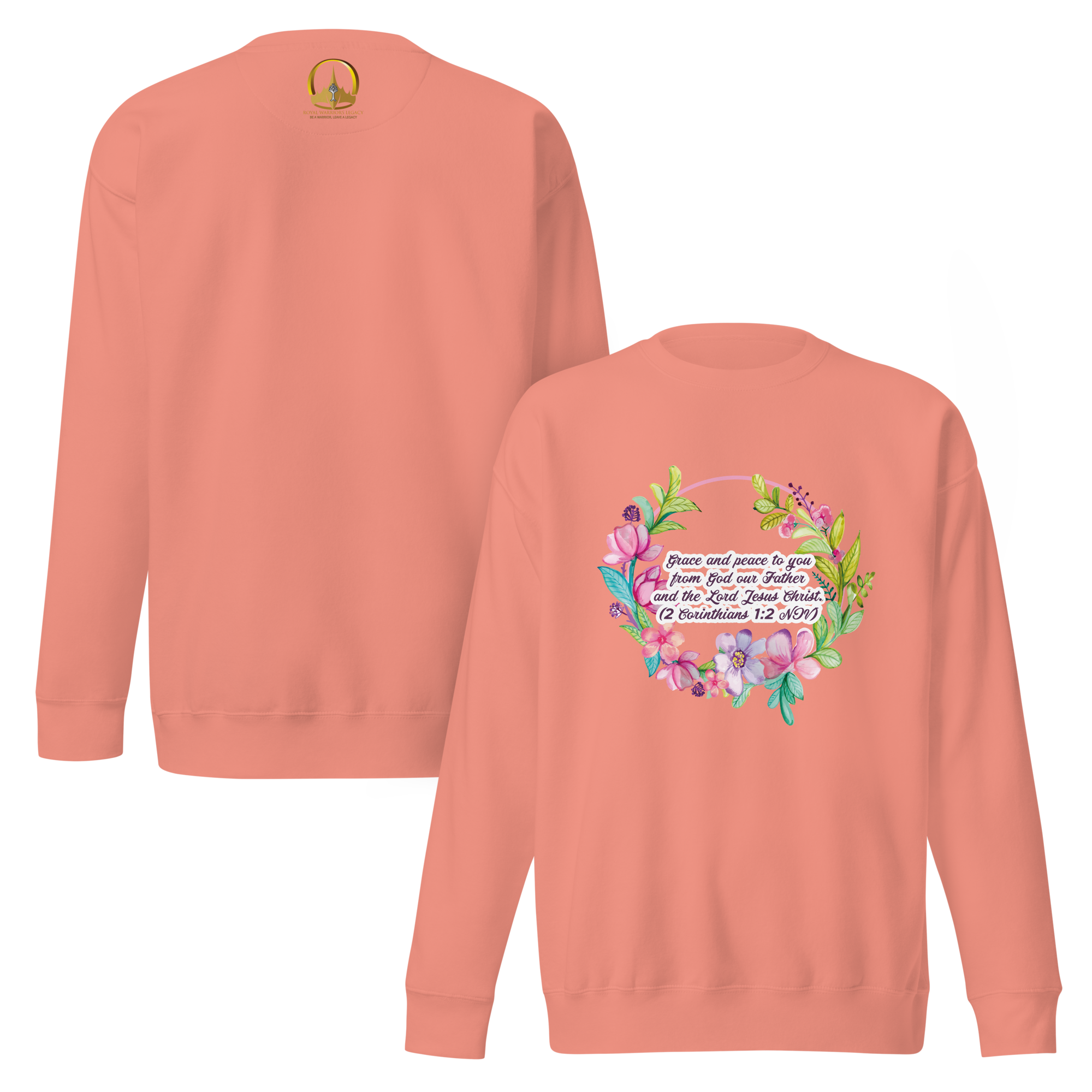 Grace & Peace Blooms: 2 Corinthians 1:2 Unisex Premium Sweatshirt