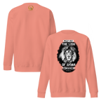 The Lion of Judah: Revelation 5:5 Unisex Premium Sweatshirt