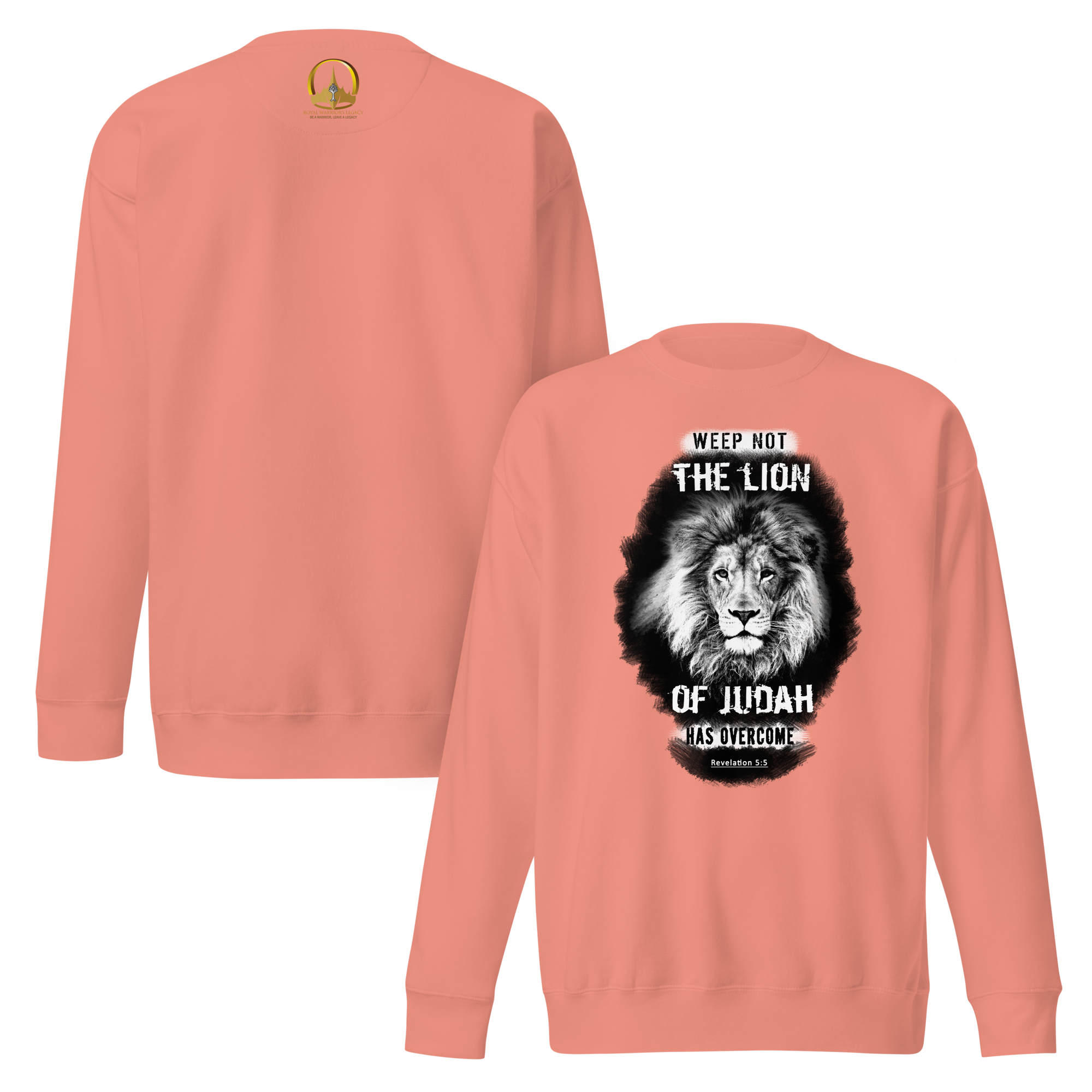 The Lion of Judah: Revelation 5:5 Unisex Premium Sweatshirt