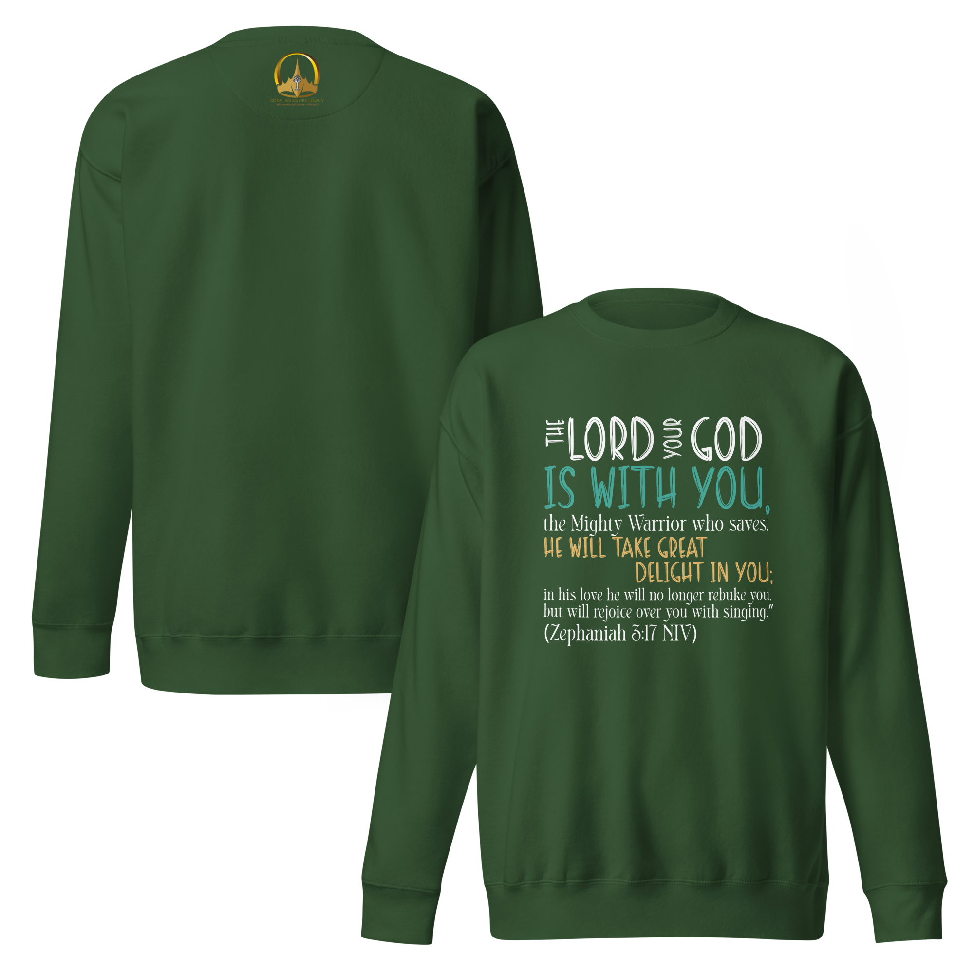 Rejoice in His Love: Zephaniah 3:17 Unisex Premium Sweatshirt