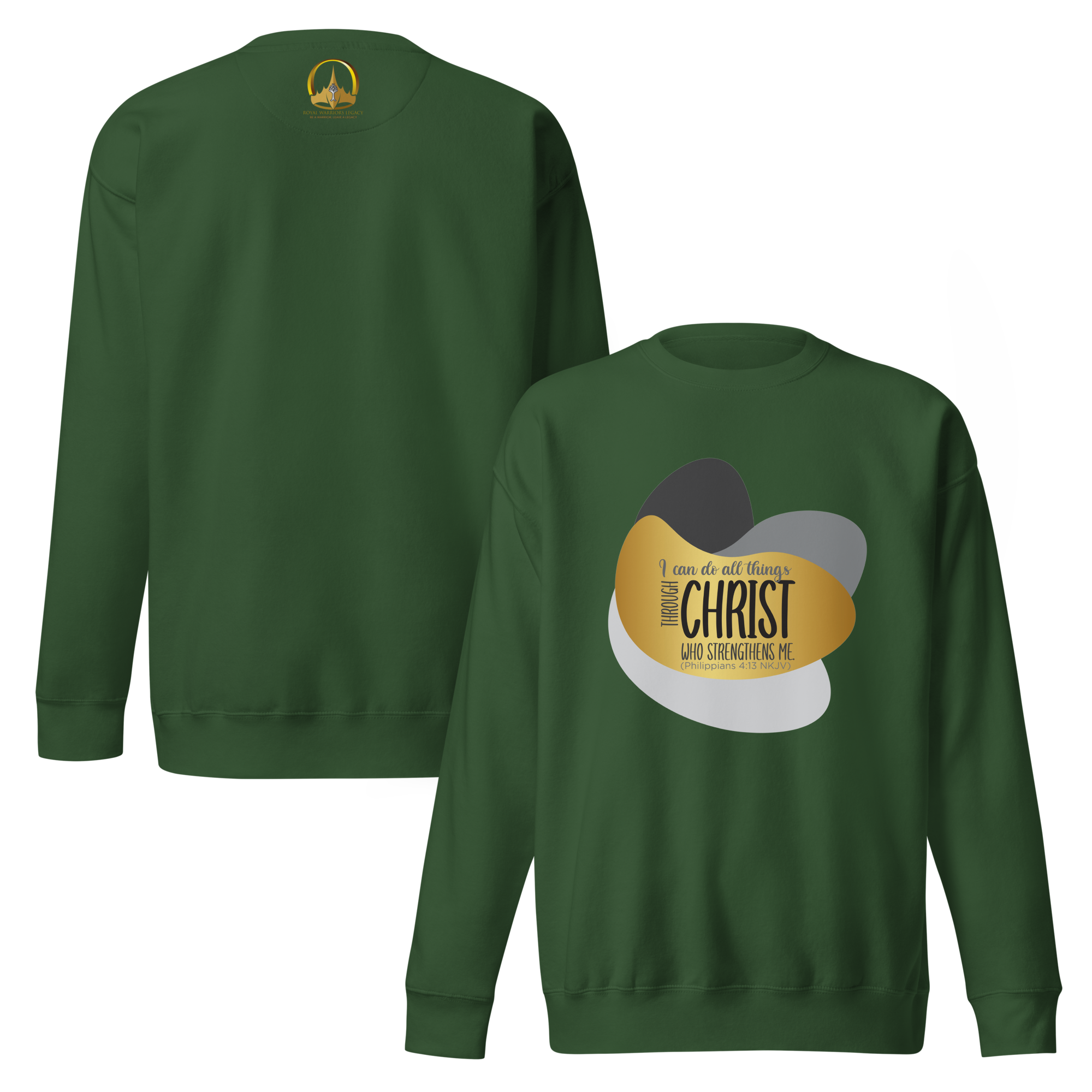 Empowered by Christ: Philippians 4:13 Unisex Premium Sweatshirt