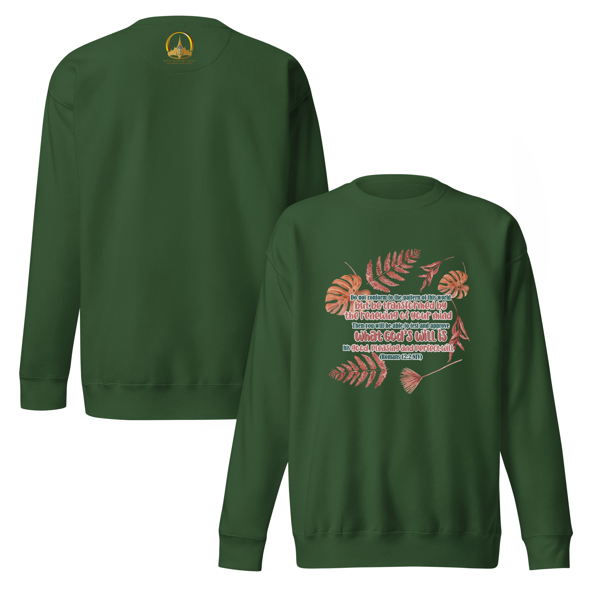 Renewed By The Spirit: Romans 12:2 Unisex Premium Sweatshirt