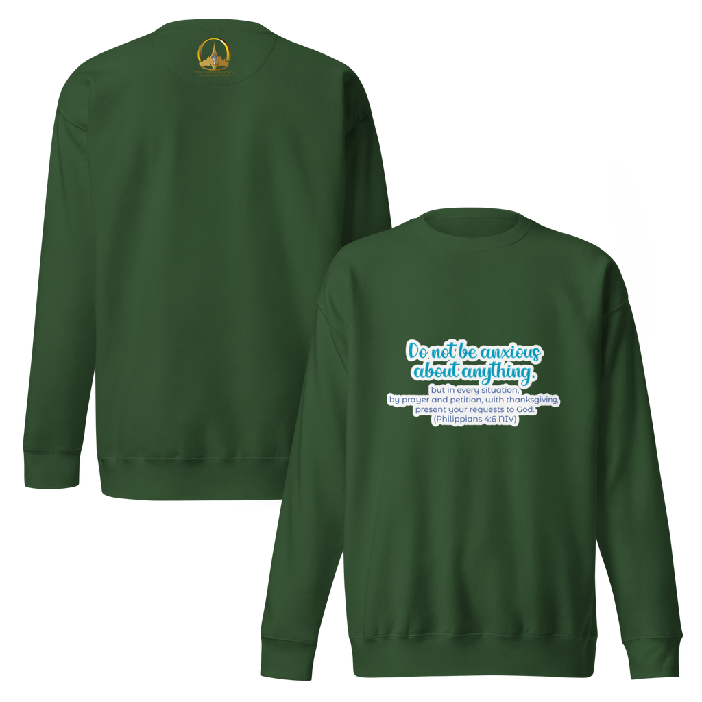 Prayer & Gratitude: Philippians 4:6 Unisex Premium Sweatshirt
