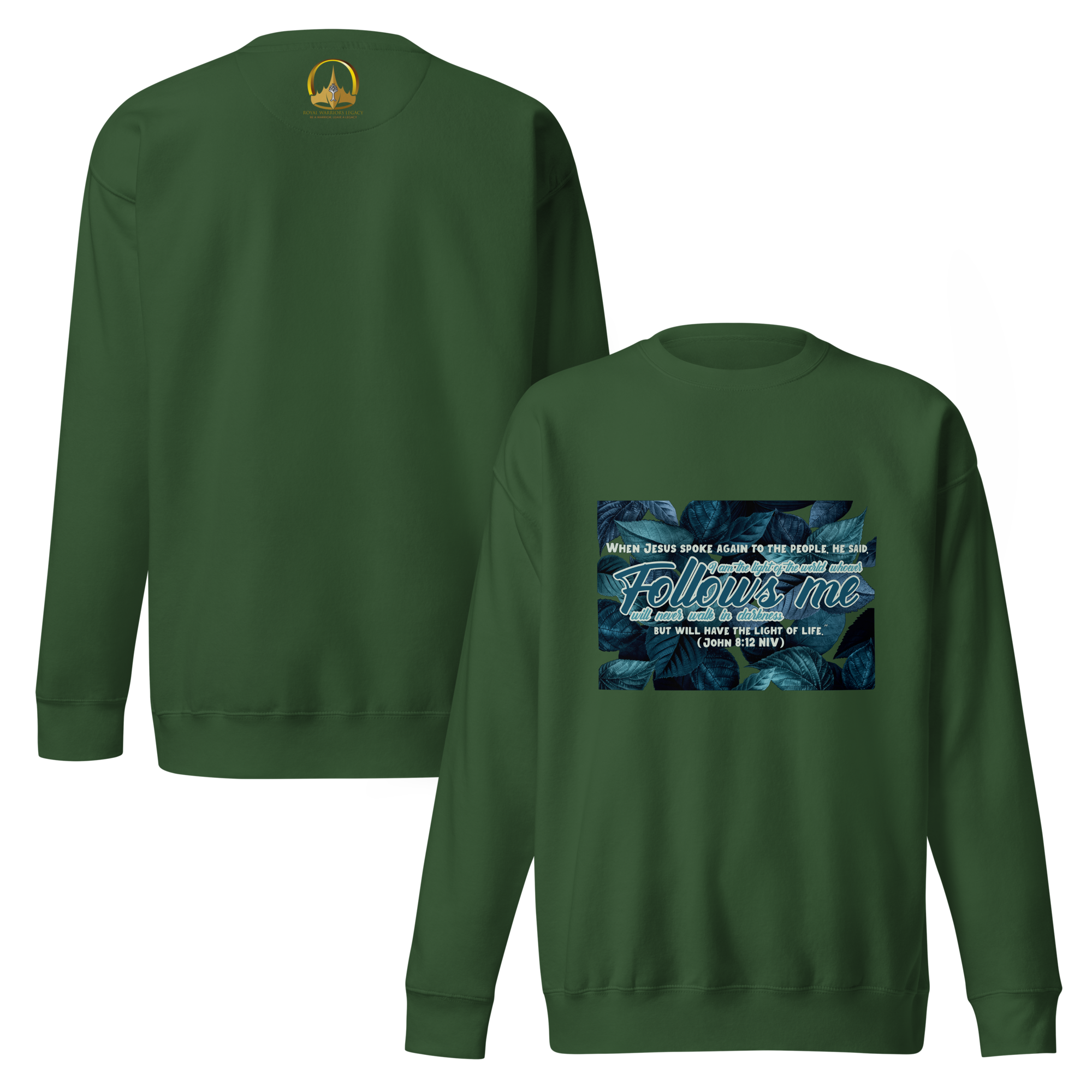 Light Of The World: John 8:12 Unisex Premium Sweatshirt