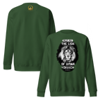 The Lion of Judah: Revelation 5:5 Unisex Premium Sweatshirt