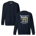 Sword & Salvation: Ephesians 6:17 Unisex Premium Sweatshirt