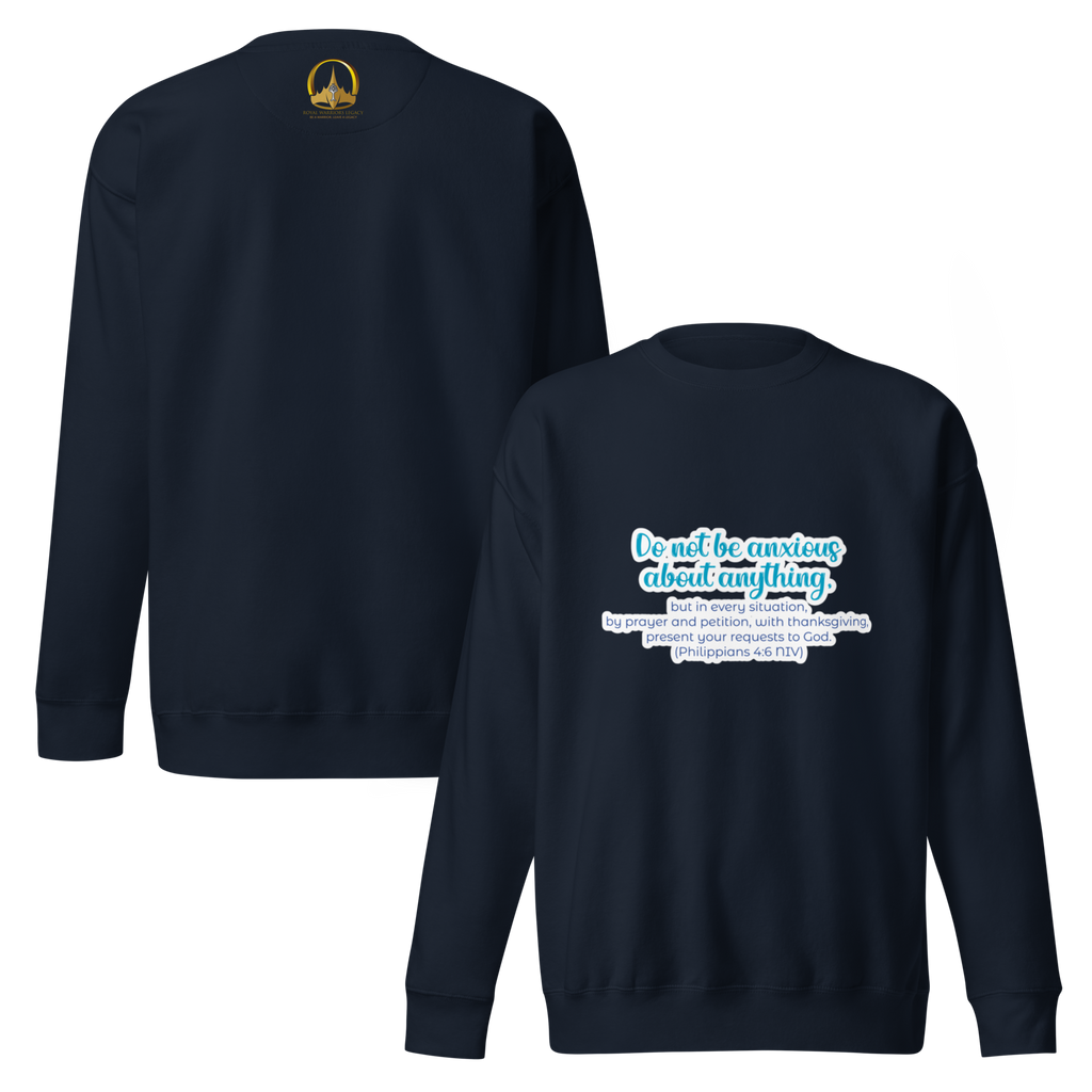 Prayer & Gratitude: Philippians 4:6 Unisex Premium Sweatshirt