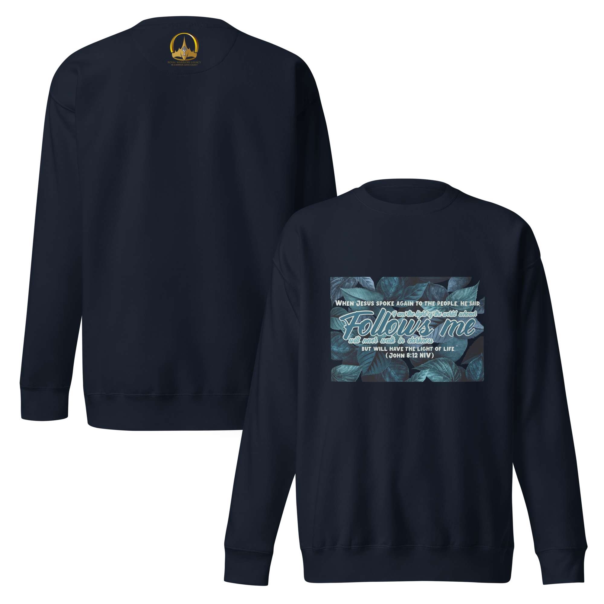 Light Of The World: John 8:12 Unisex Premium Sweatshirt