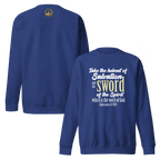 Sword & Salvation: Ephesians 6:17 Unisex Premium Sweatshirt
