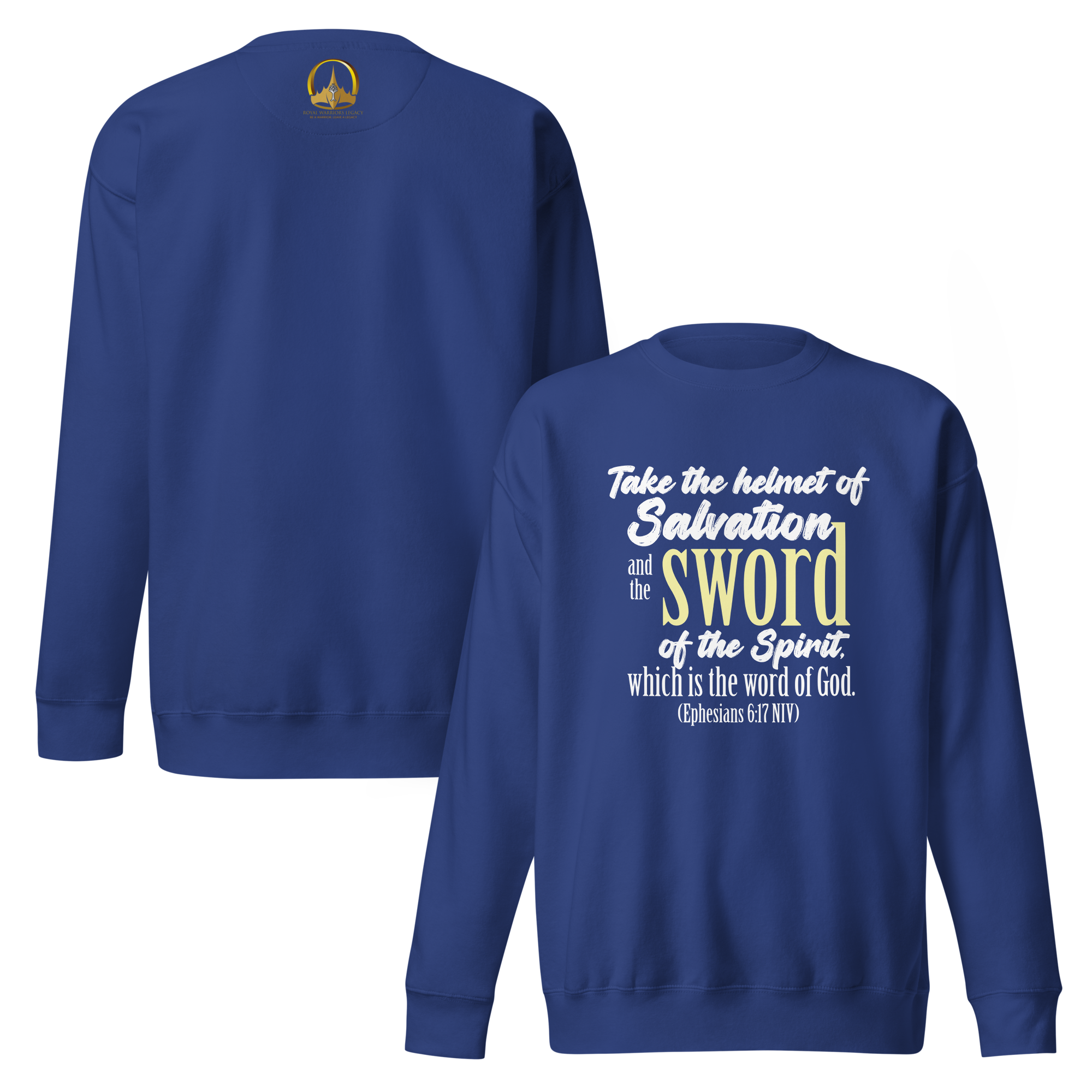 Sword & Salvation: Ephesians 6:17 Unisex Premium Sweatshirt