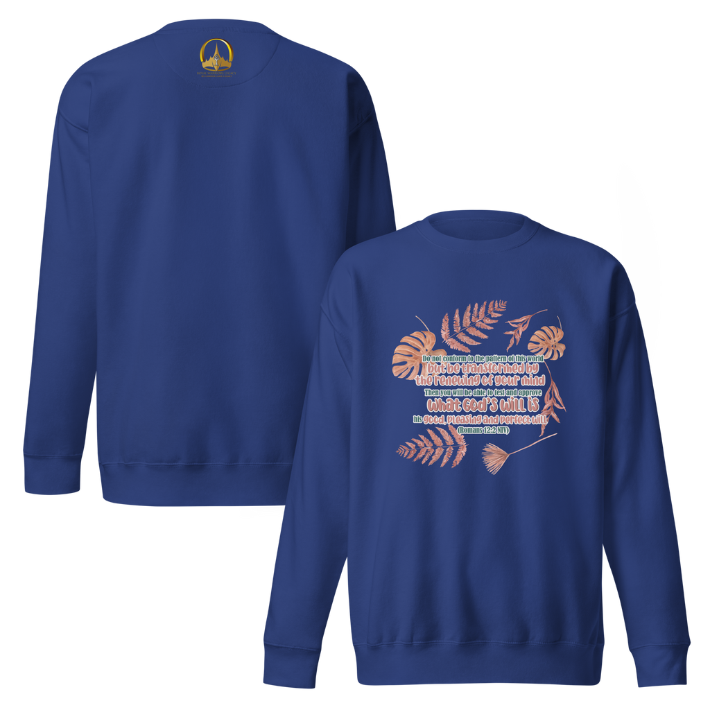 Renewed By The Spirit: Romans 12:2 Unisex Premium Sweatshirt