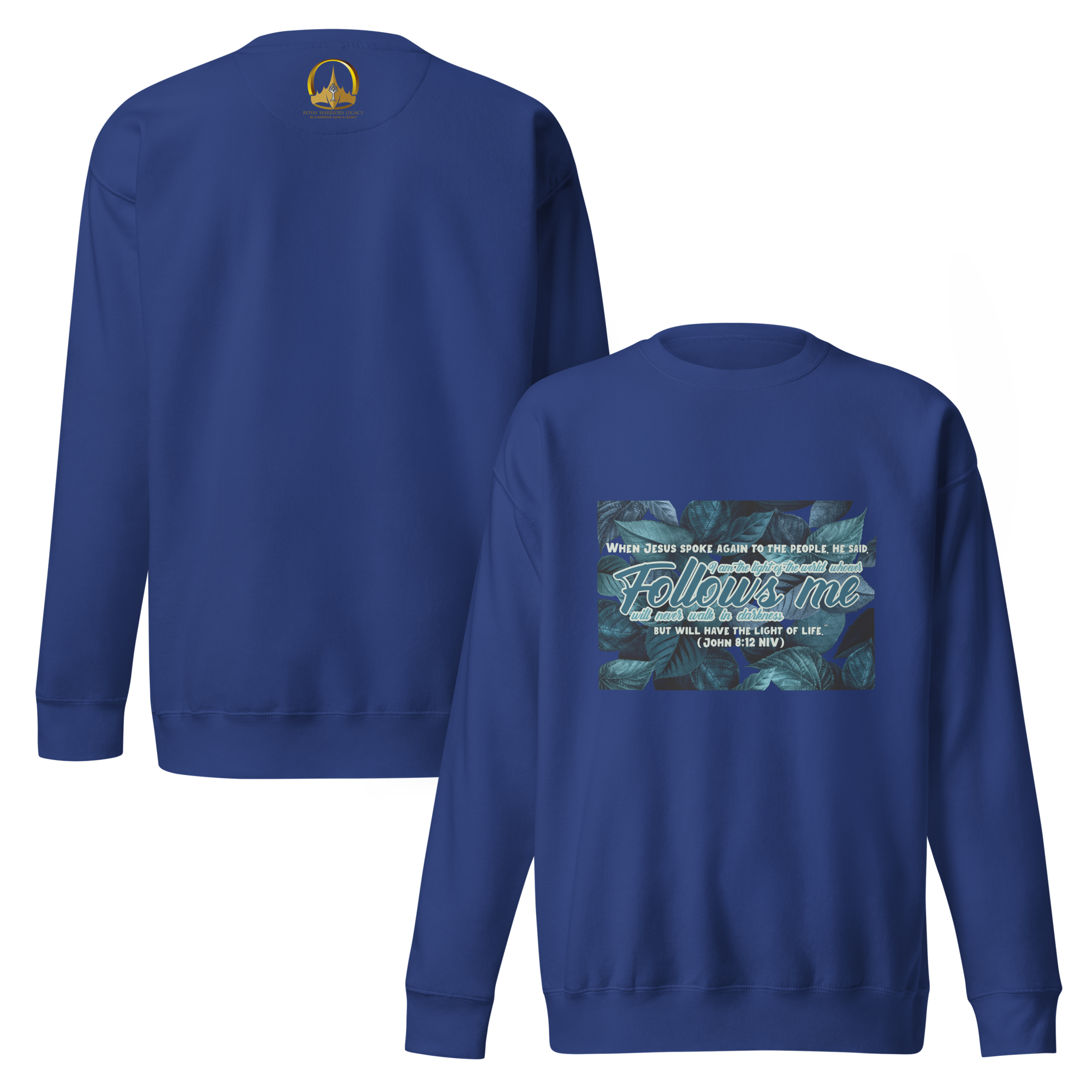 Light Of The World: John 8:12 Unisex Premium Sweatshirt