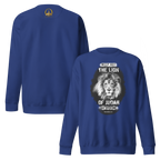 The Lion of Judah: Revelation 5:5 Unisex Premium Sweatshirt